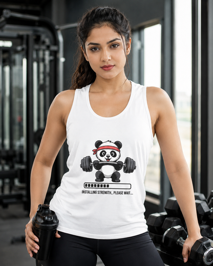 CUTE GYM PANDA - Women's Tank Top