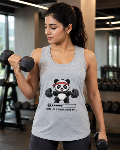CUTE GYM PANDA - Women's Tank Top
