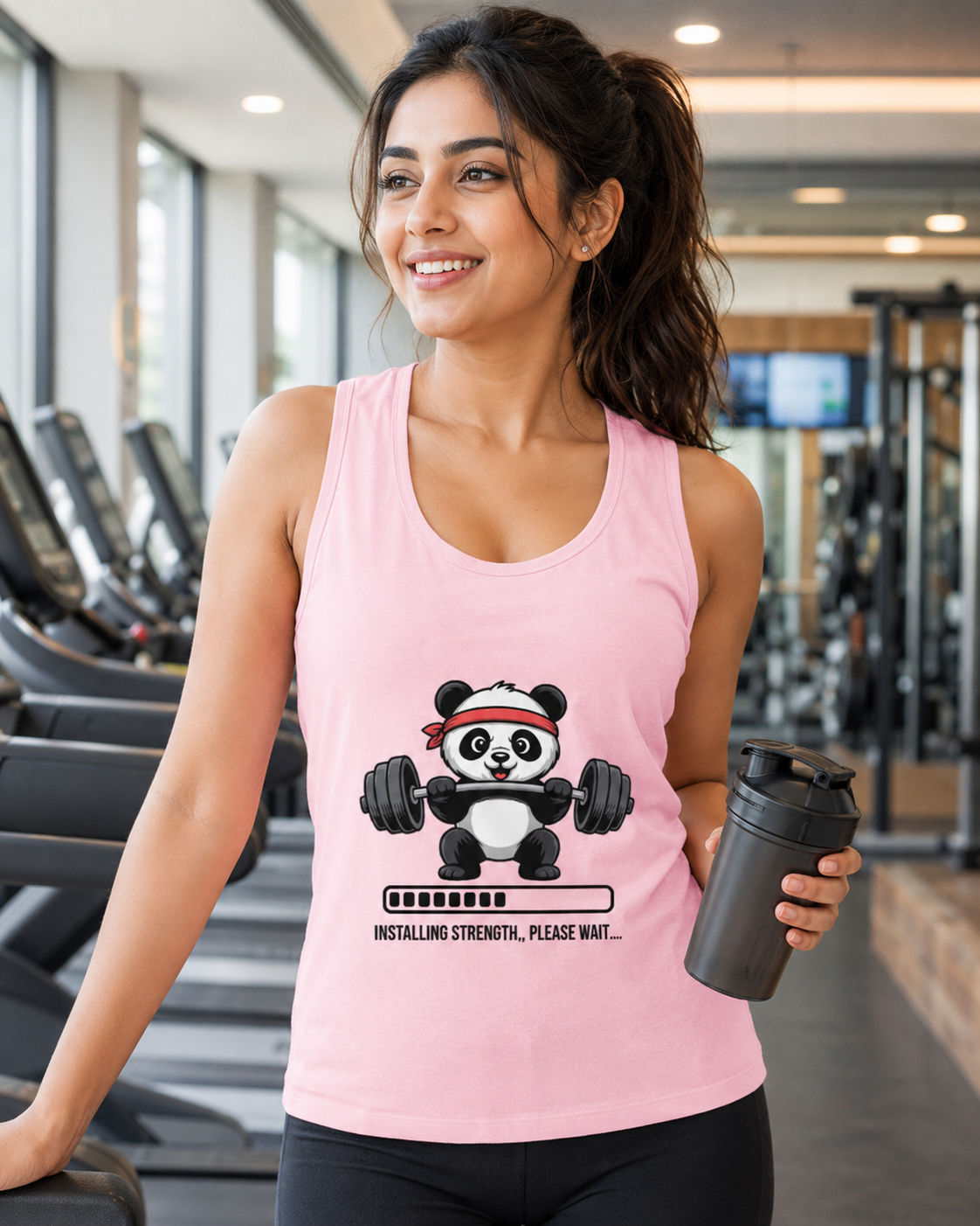 CUTE GYM PANDA - Women's Tank Top