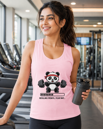 CUTE GYM PANDA - Women's Tank Top