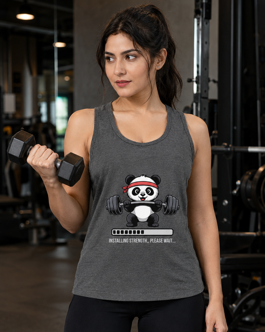 CUTE GYM PANDA - Women's Tank Top