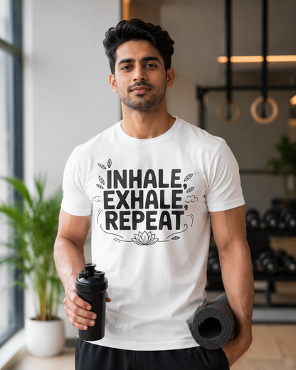 INHALE EXHALE REPEAT - Unisex Oversized T-Shirt