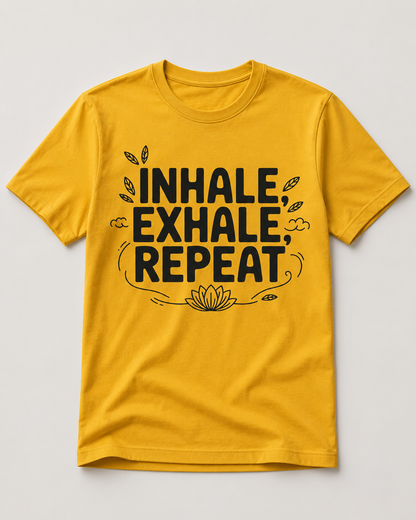 INHALE EXHALE REPEAT - Unisex Oversized T-Shirt
