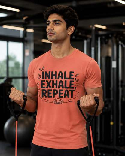 INHALE EXHALE REPEAT - Unisex Oversized T-Shirt