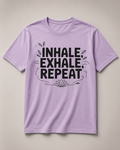 INHALE EXHALE REPEAT - Unisex Oversized T-Shirt