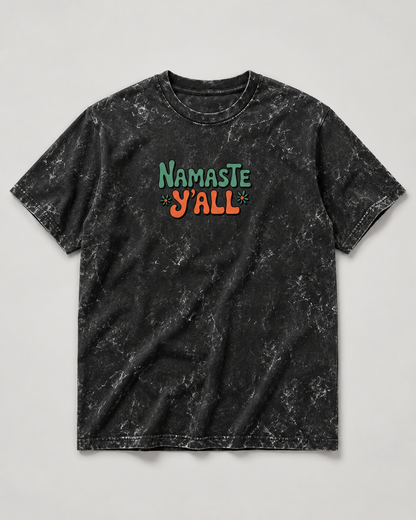 NAMASTE Y'ALL - Unisex Acid Washed Oversized Tee