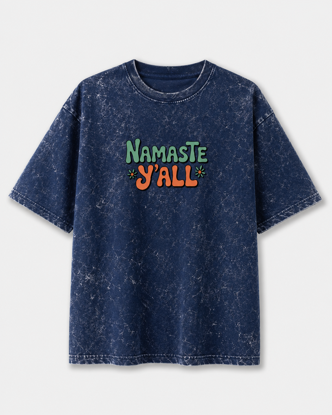 NAMASTE Y'ALL - Unisex Acid Washed Oversized Tee