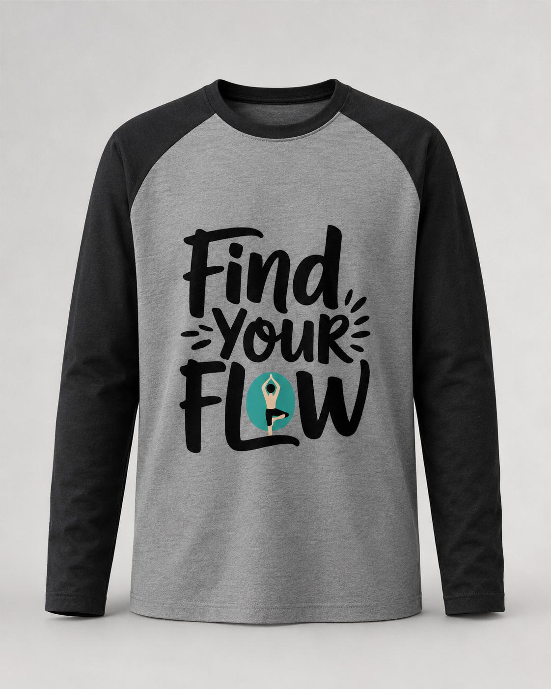 FIND YOUR FLOW - Unisex Raglan T-Shirt