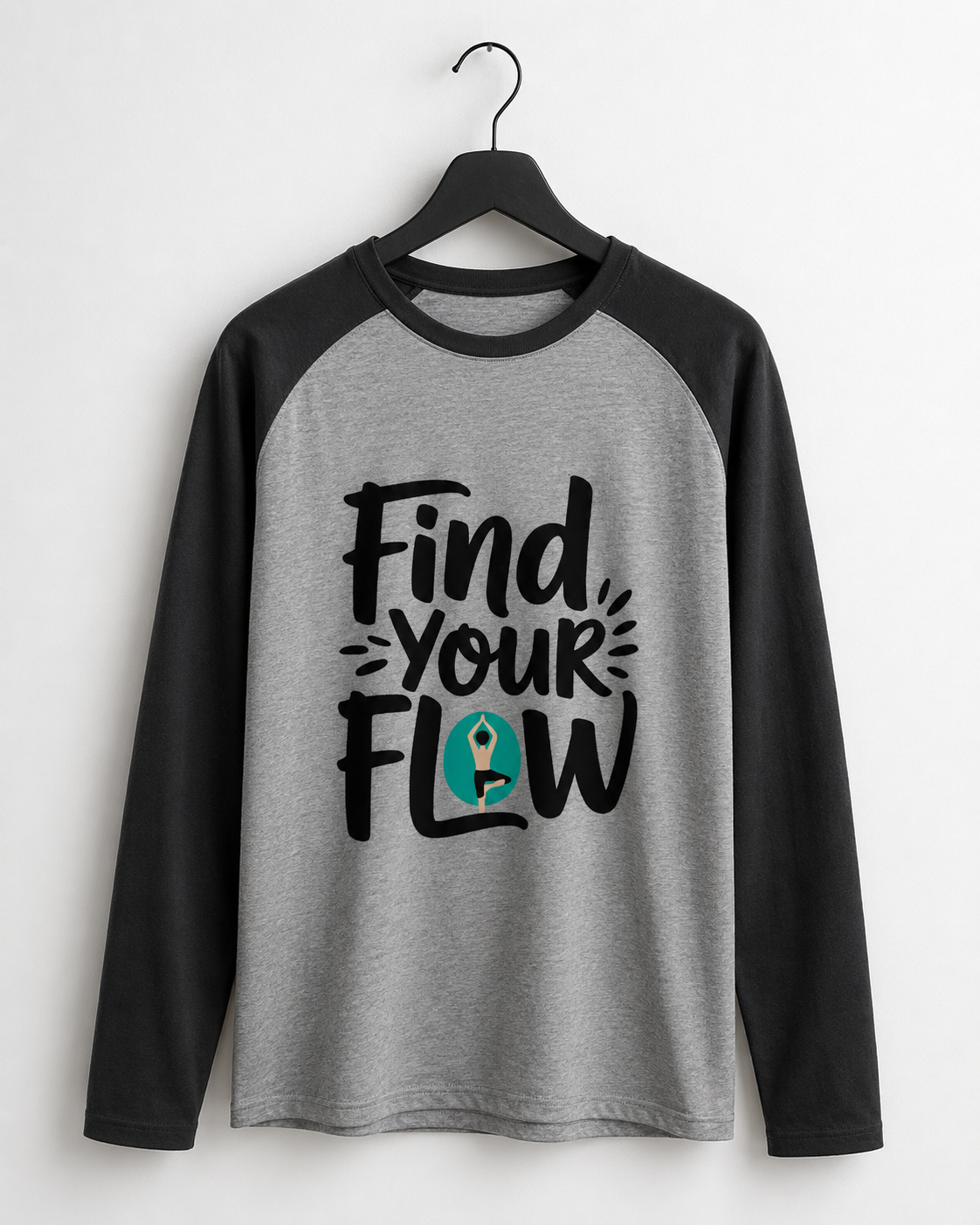 FIND YOUR FLOW - Unisex Raglan T-Shirt