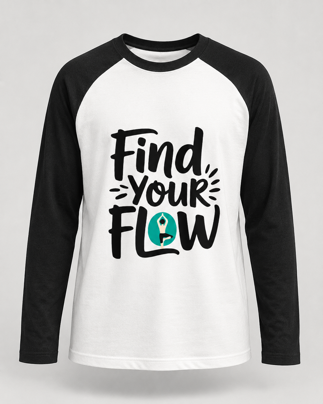 FIND YOUR FLOW - Unisex Raglan T-Shirt