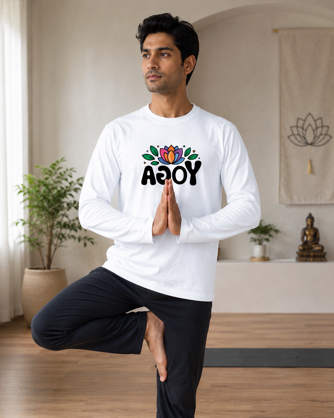 YOGA FOR ALL - Men's Full Sleeve T-Shirt