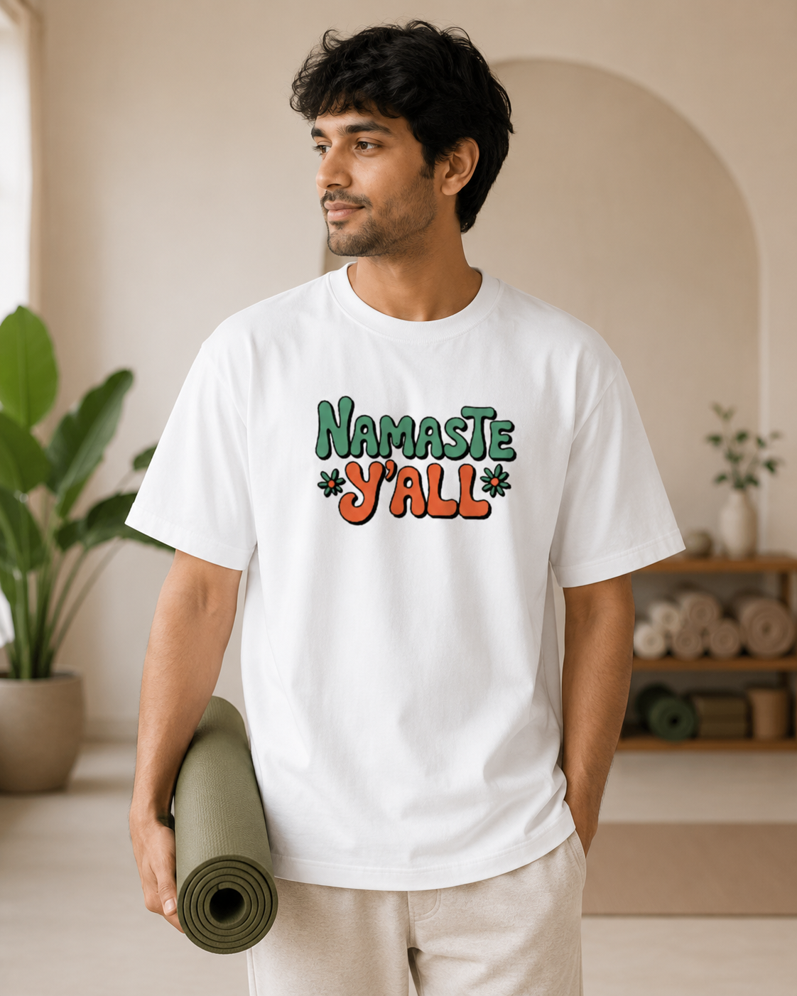NAMASTE Y'ALL - Unisex Oversized  T-Shirt