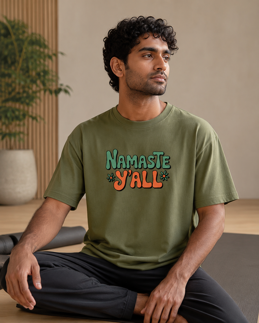 NAMASTE Y'ALL - Unisex Oversized  T-Shirt