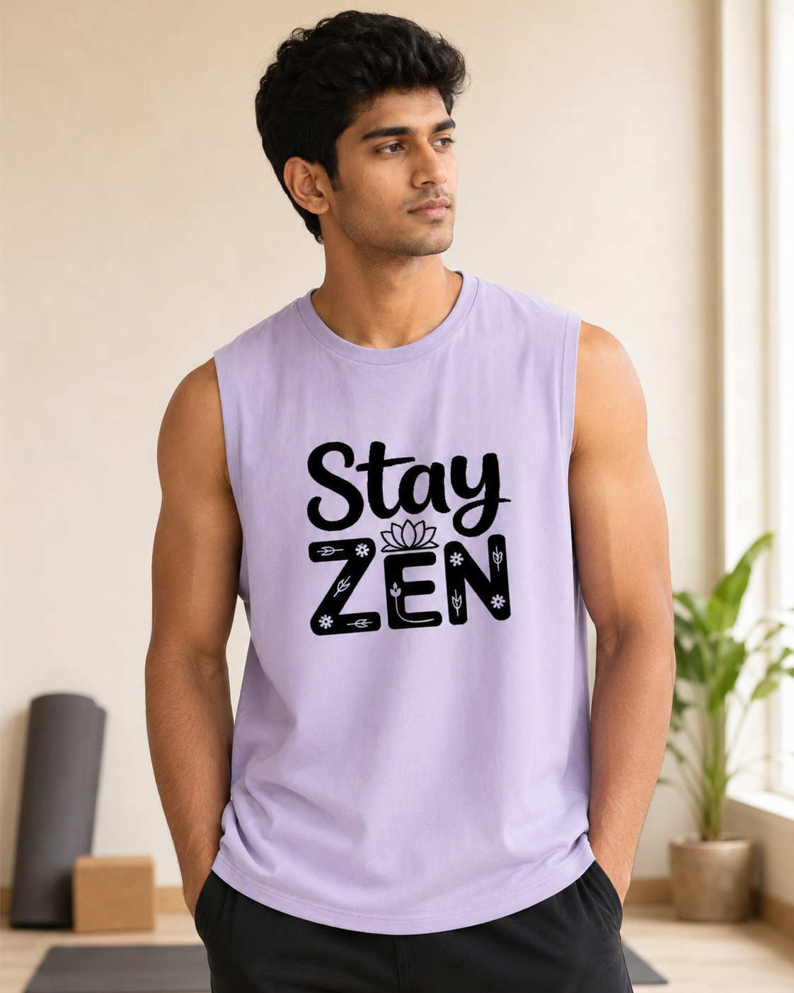 STAY ZEN - Men's Sleeveless T-Shirt
