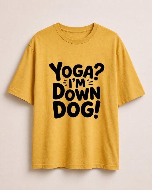 DOWN DOG - Unisex Oversized T-Shirt