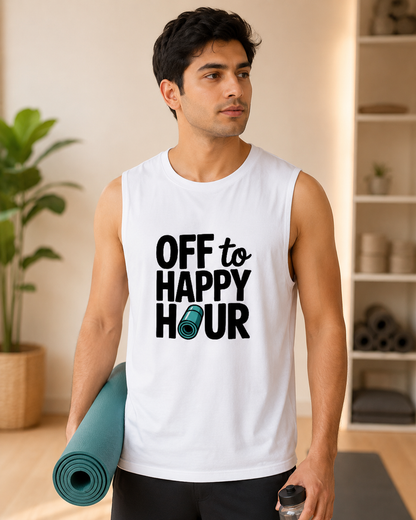 HAPPY HOUR - Men's Sleeveless T-Shirt