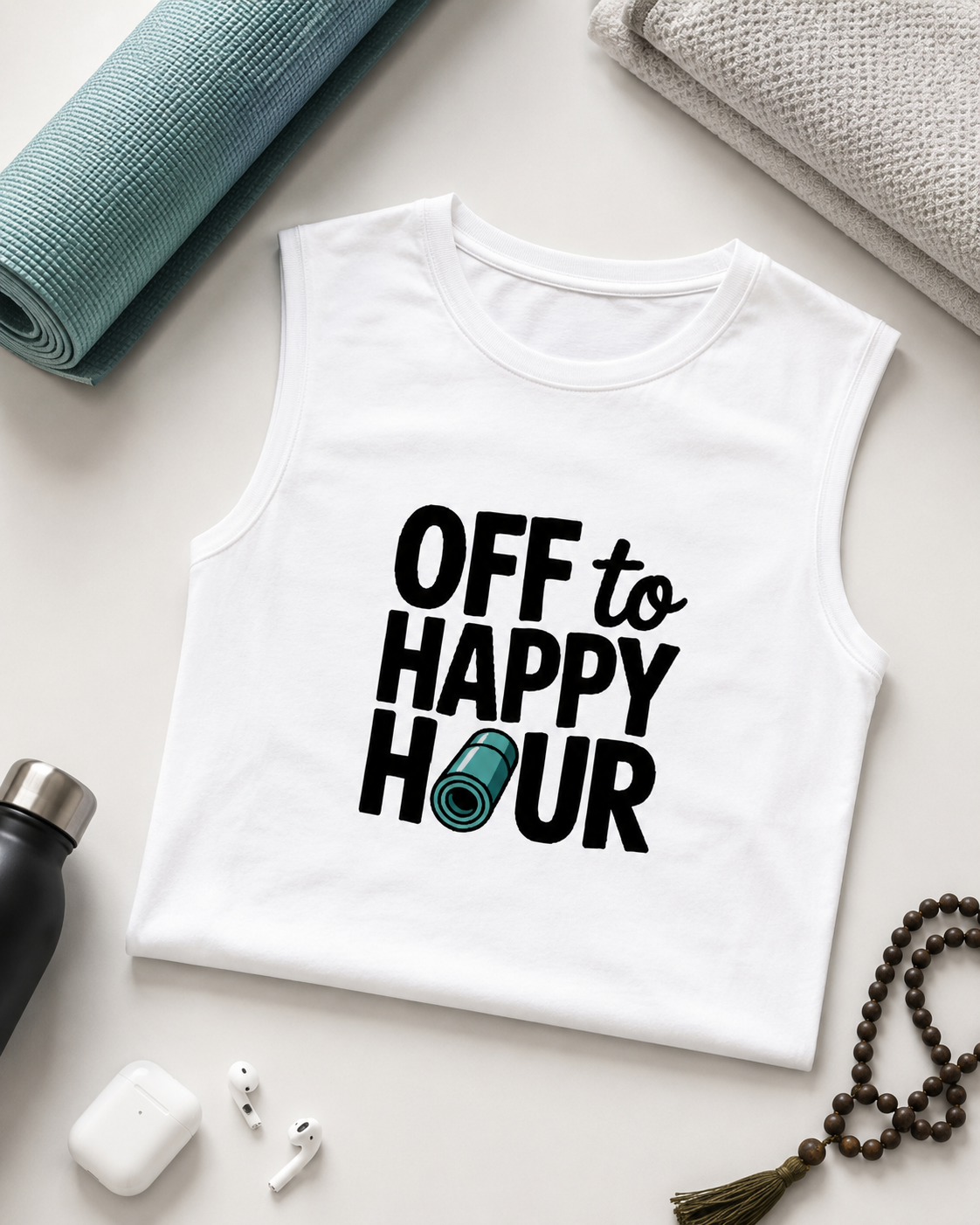 HAPPY HOUR - Men's Sleeveless T-Shirt