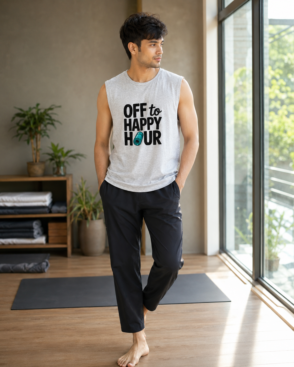 HAPPY HOUR - Men's Sleeveless T-Shirt