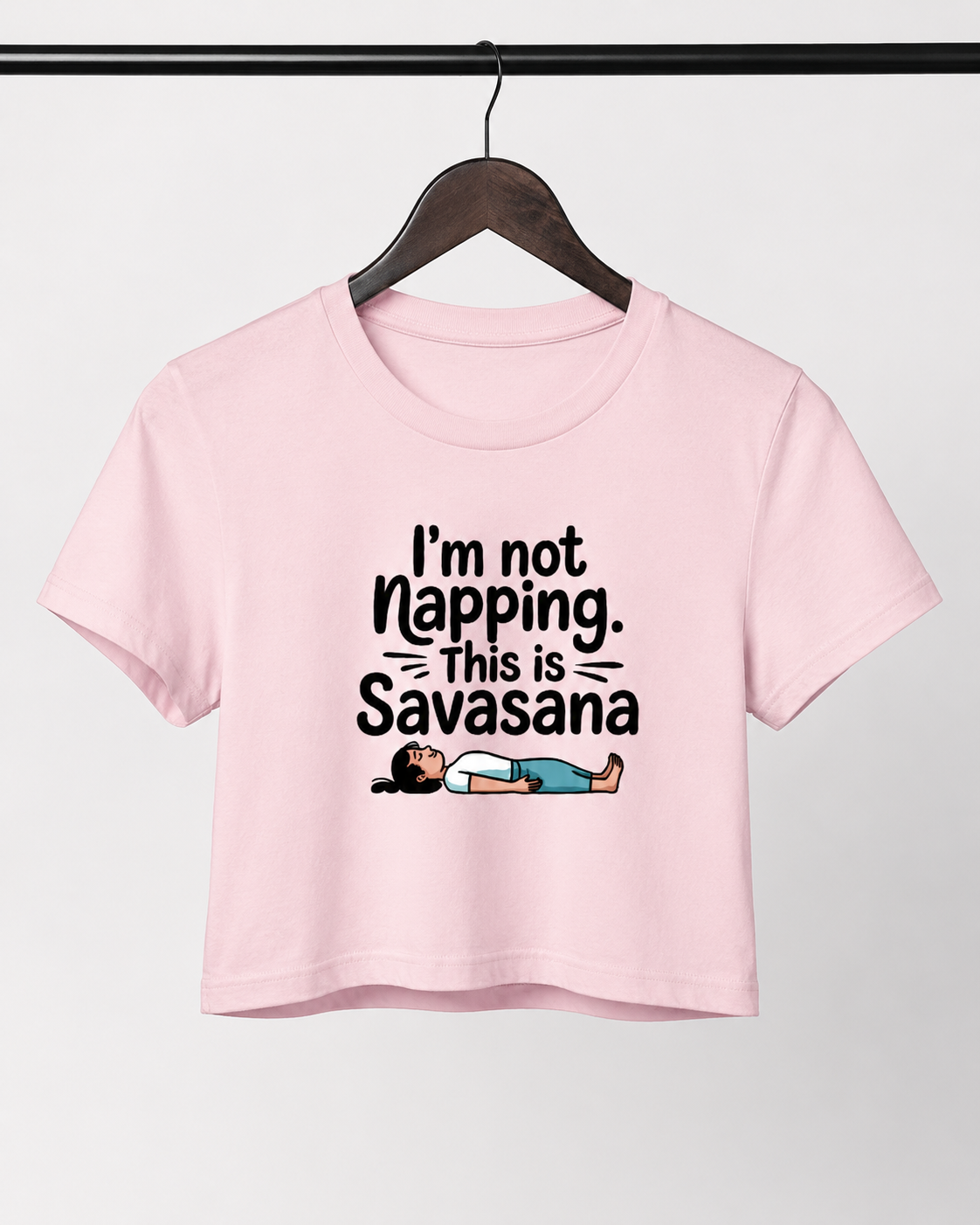 SAVASANA - Round Neck Crop Top