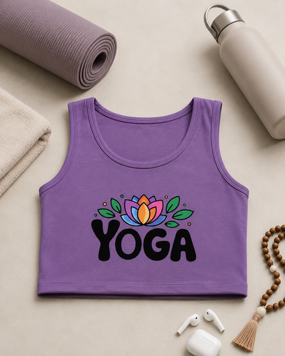 YOGA🧘🏽‍♀️ - Crop Tank