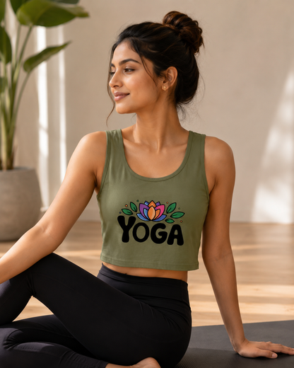 YOGA🧘🏽‍♀️ - Crop Tank