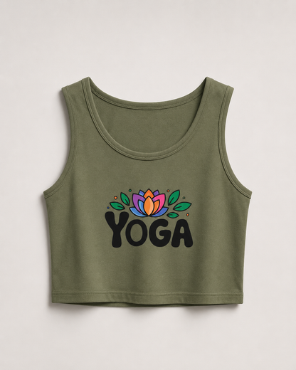 YOGA🧘🏽‍♀️ - Crop Tank