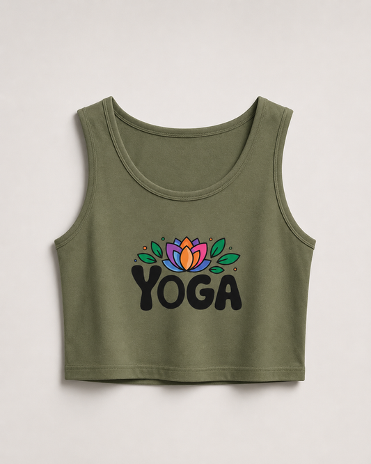 YOGA🧘🏽‍♀️ - Crop Tank