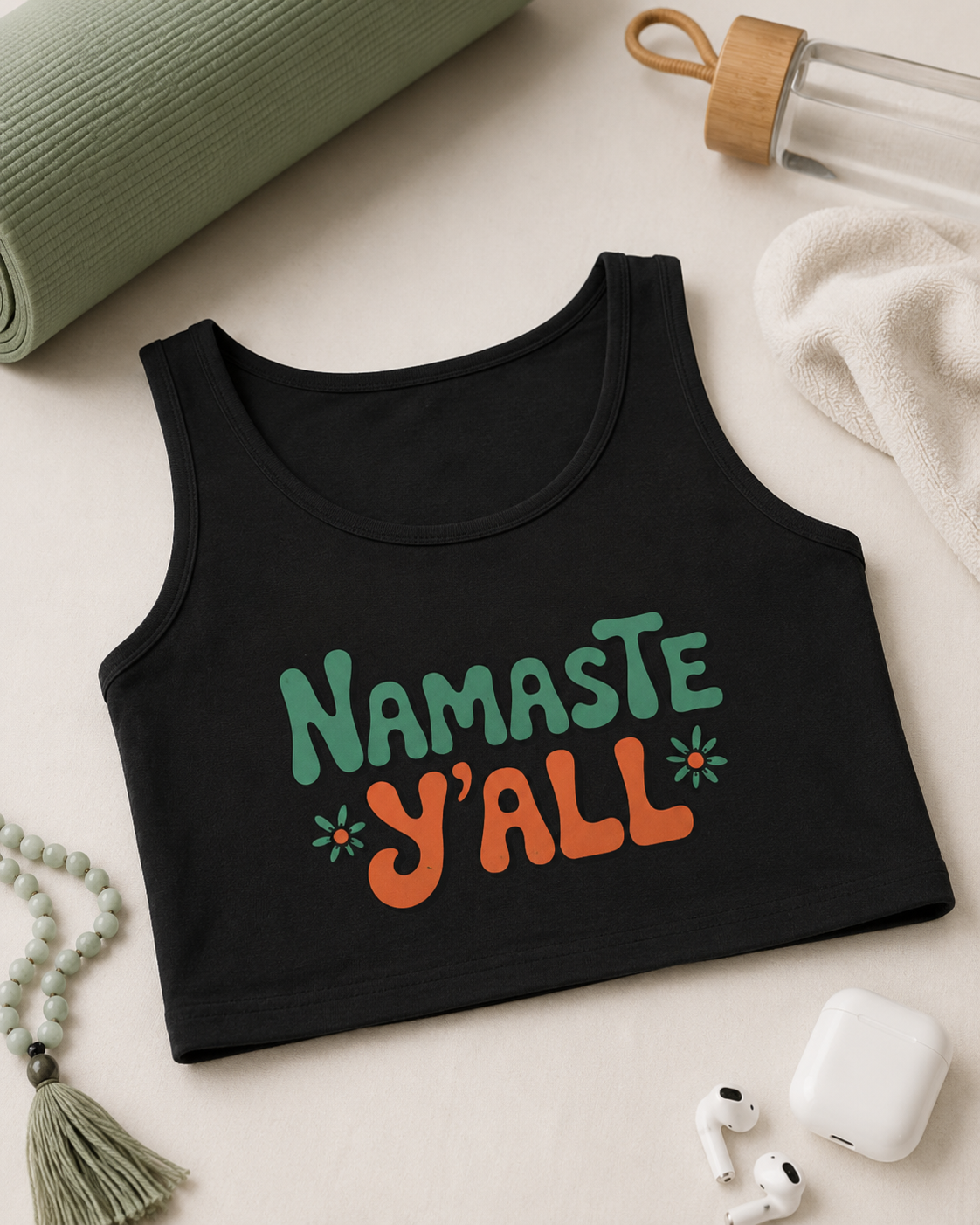 NAMASTE Y'ALL - Crop Tank