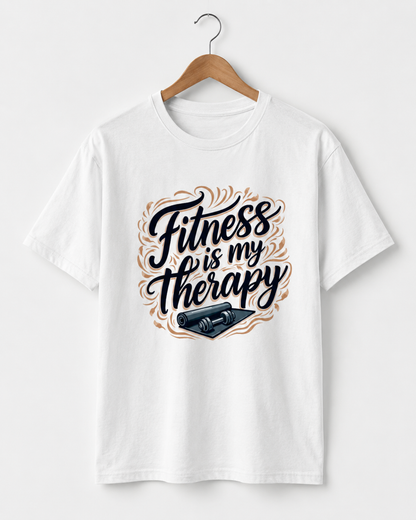 Fitness Therapy - Round Neck T-Shirt