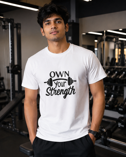 Own UR Strength - Round Neck T-Shirt