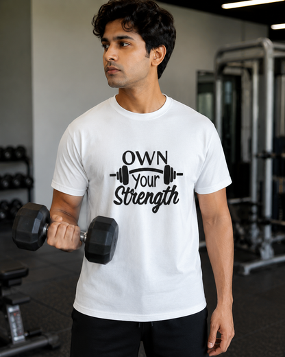 Own UR Strength - Round Neck T-Shirt