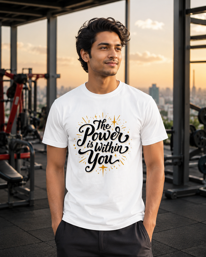 Powerfull - Round Neck T-shirt