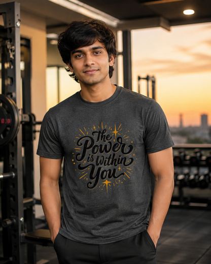 Powerfull - Round Neck T-shirt
