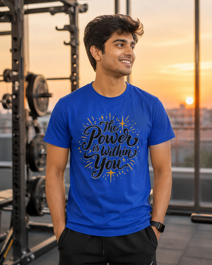 Powerfull - Round Neck T-shirt