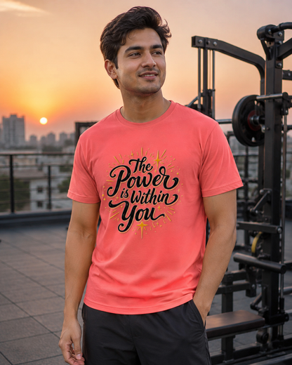 Powerfull - Round Neck T-shirt