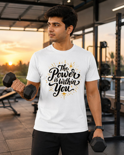 Powerfull - Round Neck T-shirt