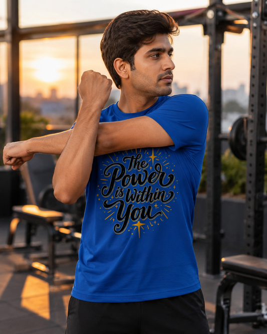 Powerfull - Round Neck T-shirt