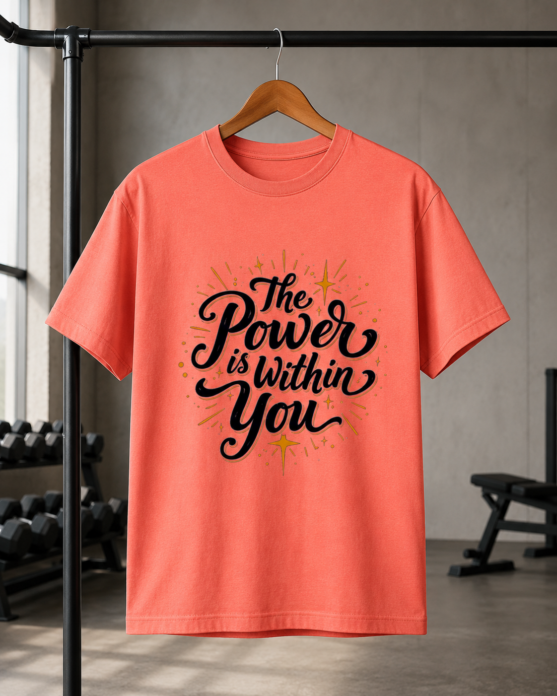 Powerfull - Round Neck T-shirt