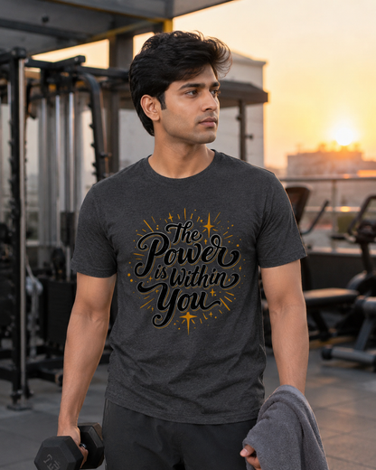 Powerfull - Round Neck T-shirt