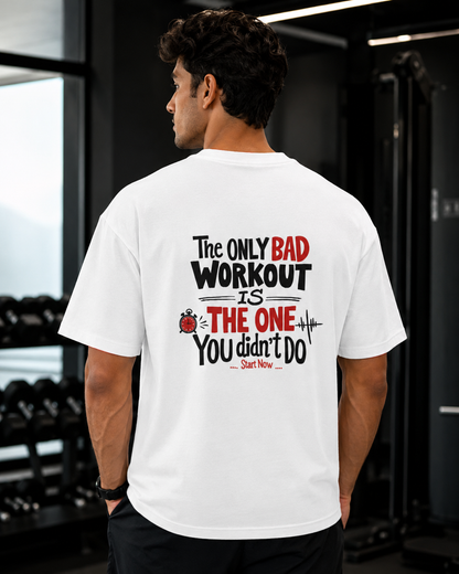 Back Print Workout - Unisex Oversized T-Shirt