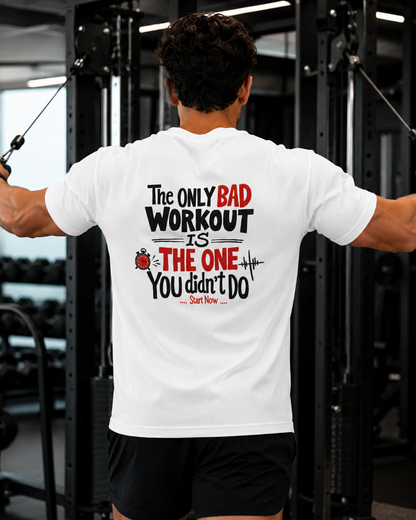 Back Print Workout - Unisex Oversized T-Shirt
