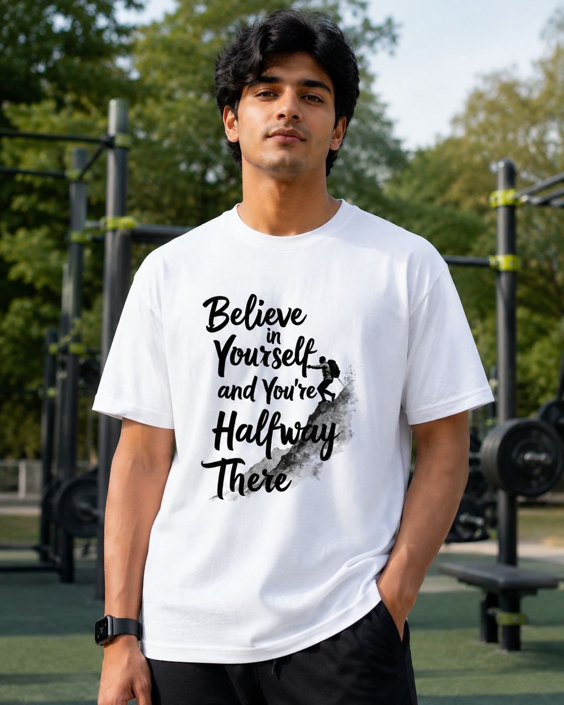 Believe in Yourself - Round Neck T-Shirt