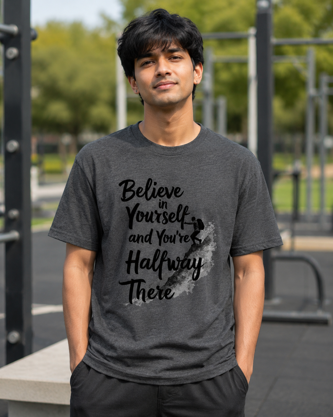 Believe in Yourself - Round Neck T-Shirt