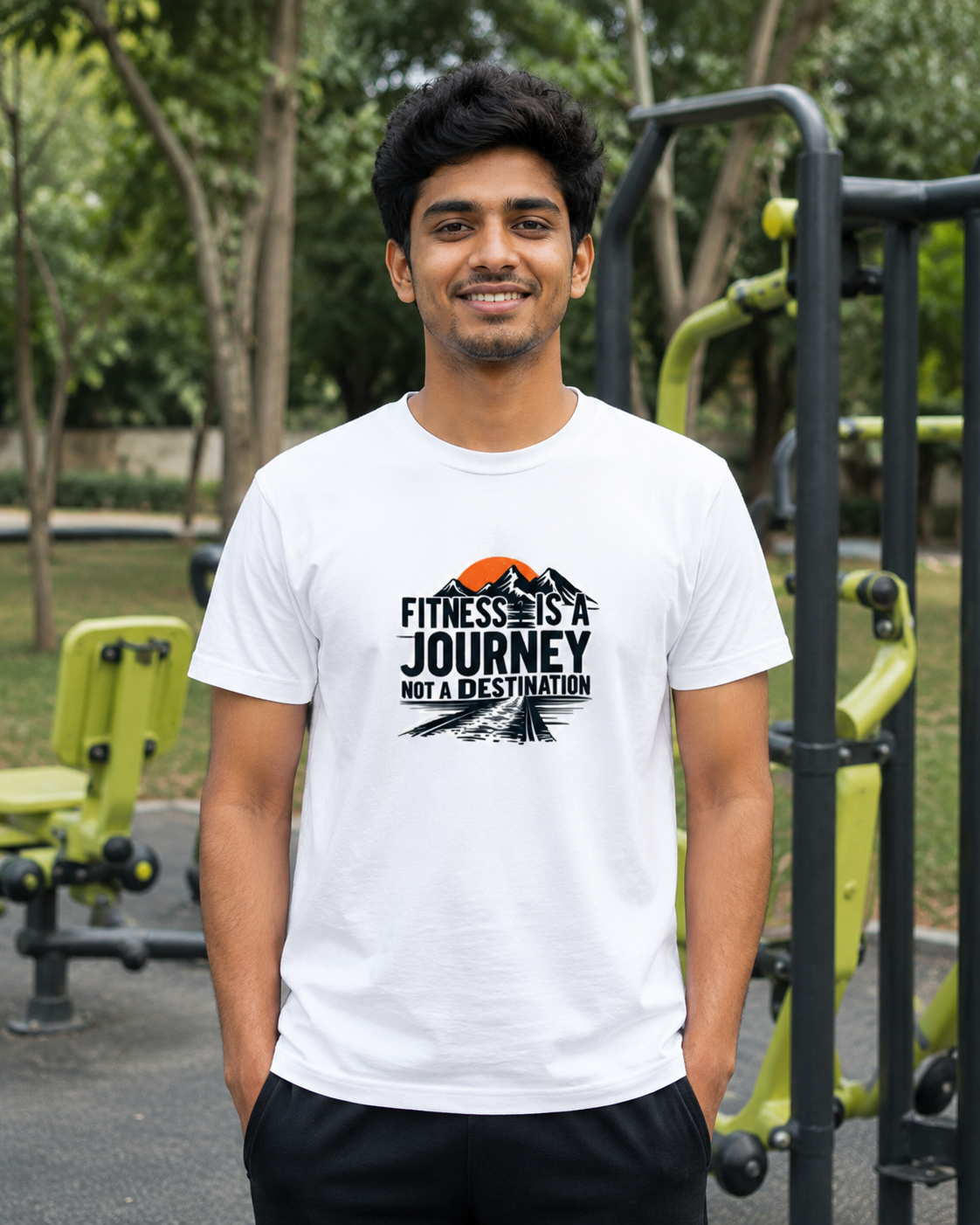 Fitness Journey - Round Neck T-Shirt