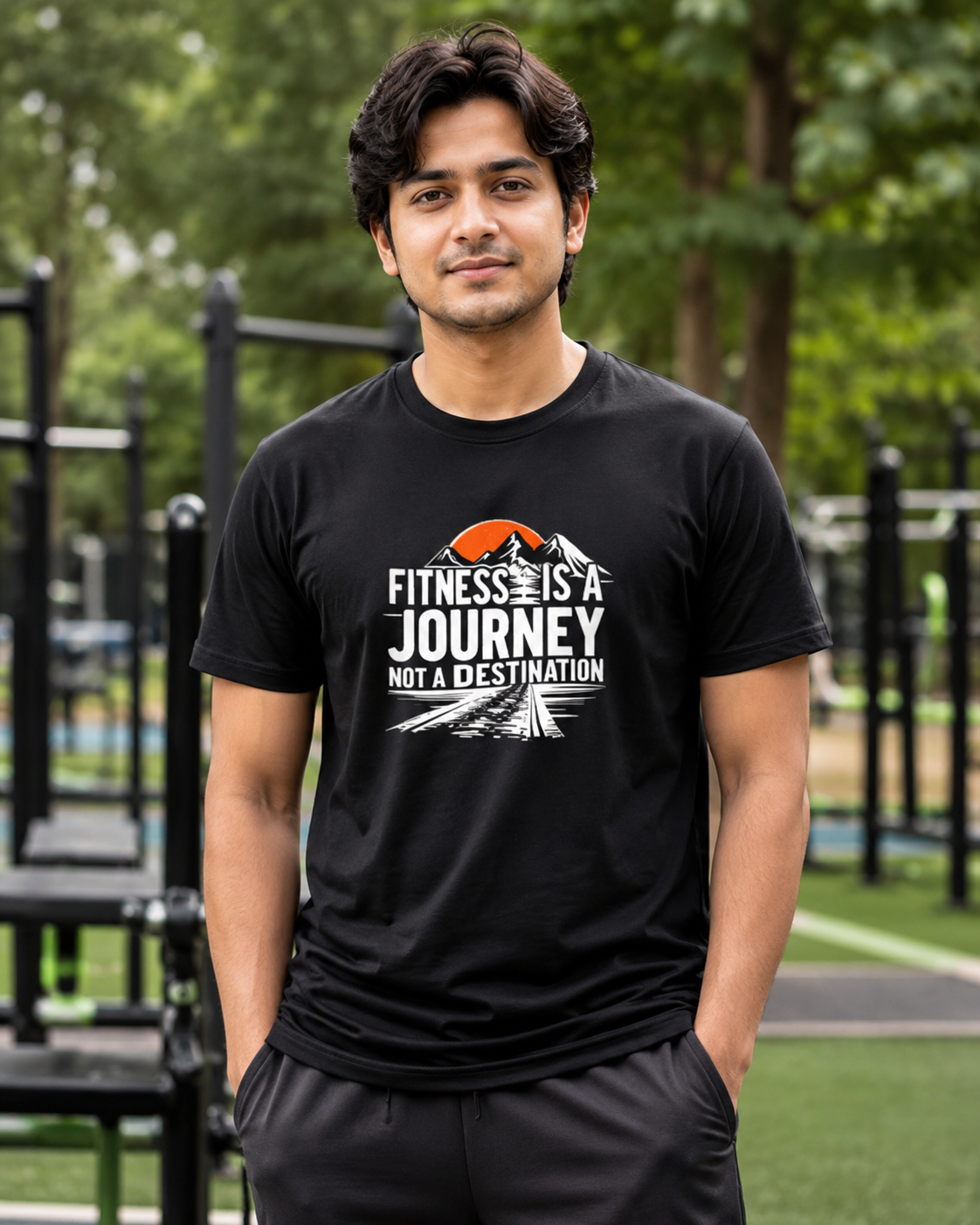 Fitness Journey - Round Neck T-Shirt