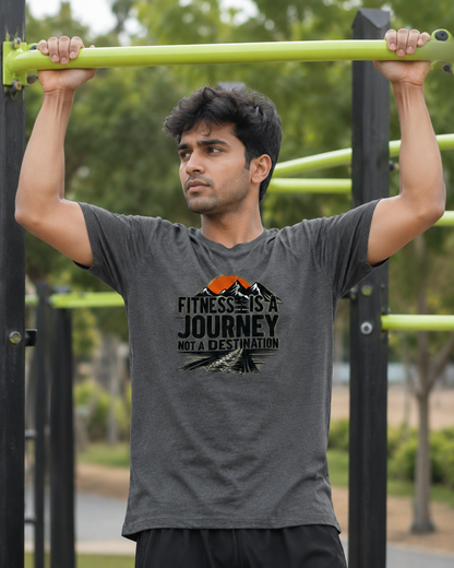 Fitness Journey - Round Neck T-Shirt