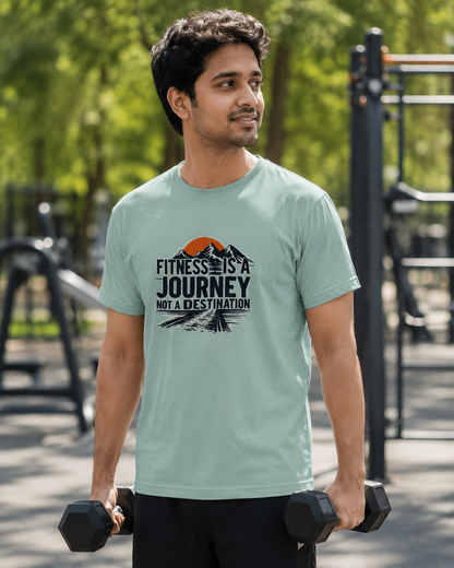 Fitness Journey - Round Neck T-Shirt