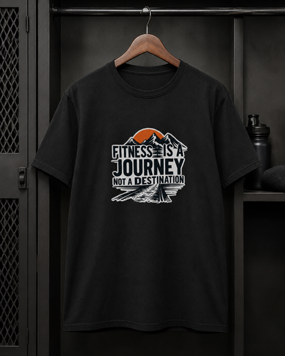 Fitness Journey - Round Neck T-Shirt
