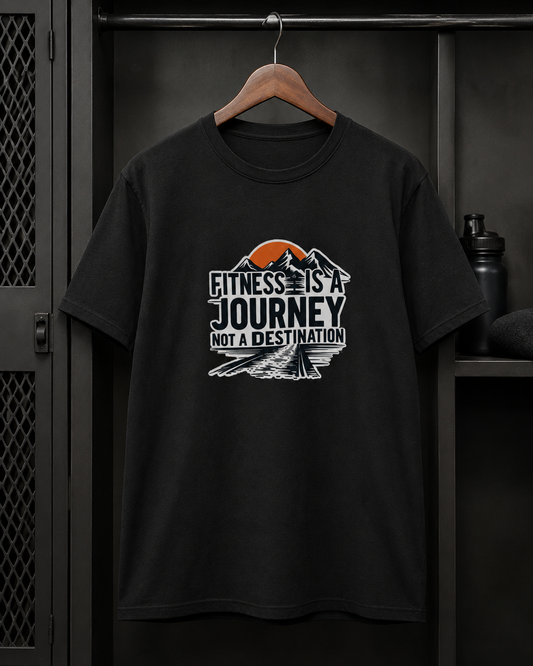 Fitness Journey - Round Neck T-Shirt