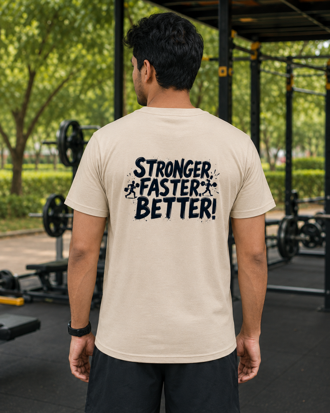 Stronger Better - Round Neck T-Shirt